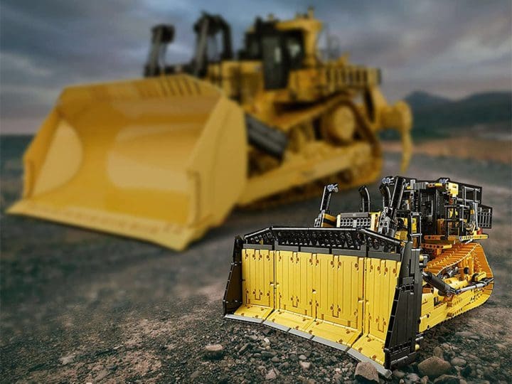 The LEGO Technic App-Controlled Cat D11 Bulldozer features a detailed replica of the iconic bulldozer, complete with realistic functions that can be controlled by app.