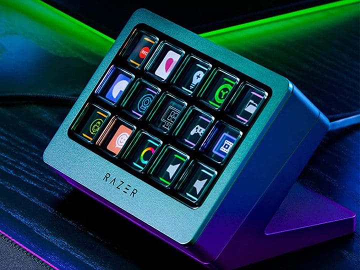 The Razer Stream Controller X Keypad Deck features programmable keys in a stylish design for streamers and content creators.